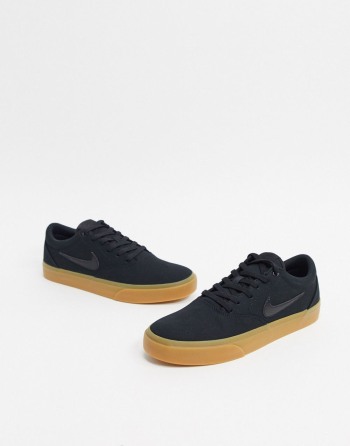 Nike SB Chron Canvas Crne - Muške Tenisice | 02165DLRB